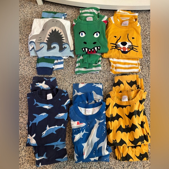 Hanna Andersson Other - Lot of six pairs of Hanna Andersson long John pajamas, size 150 (size 12).